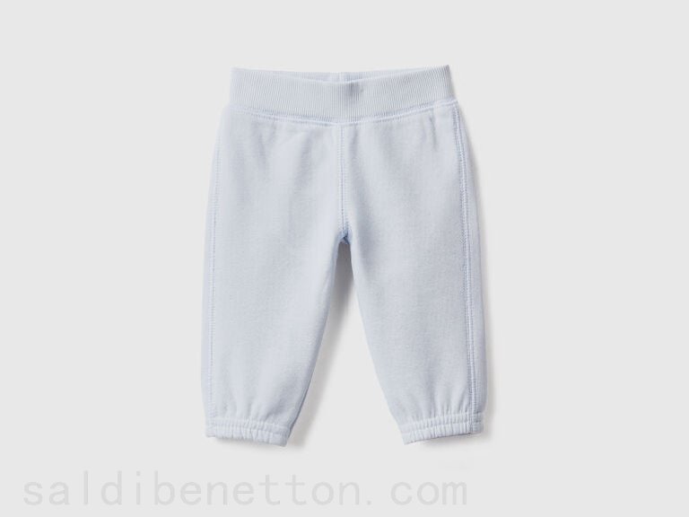 (image for) Pantaloni in morbida felpa con ricamo benetton sconti